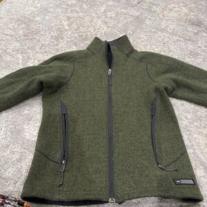 REI Women's Jacket Size S Green Made In Canada Full Zip